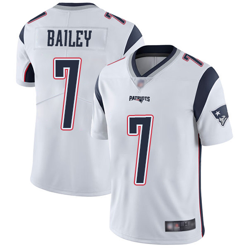 New England Patriots Football #7 Vapor Untouchable Limited White Men Jake Bailey Road NFL Jersey->new england patriots->NFL Jersey